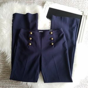 Express Navy Wide Leg Trousers
